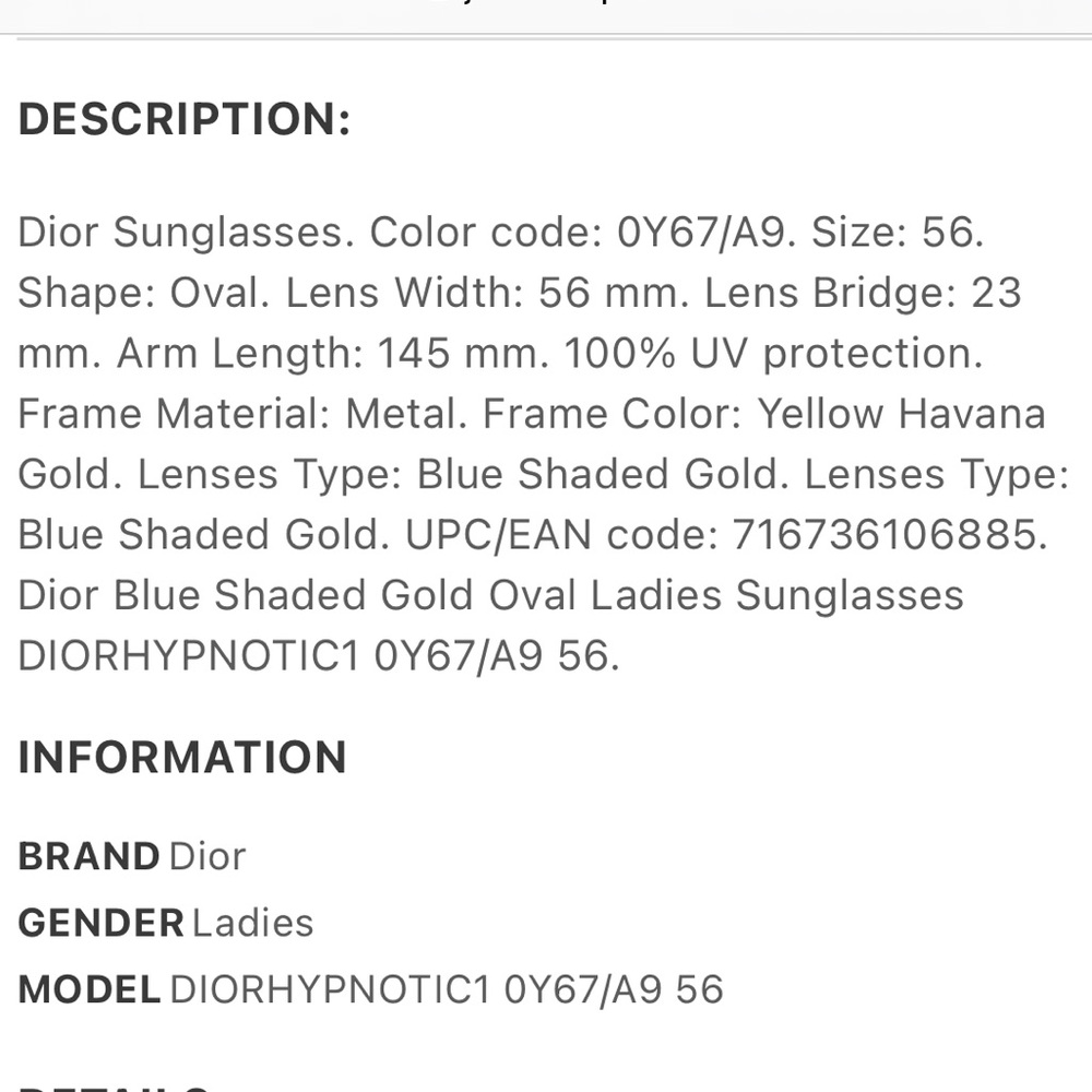 Christian Dior HYPNOTIC1 sunglasses - Picture 4 of 14